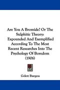 are you a bromide? or the sulphitic theory: expounded and exemplified according to the most recent researches into the psychology of boredom (1906)