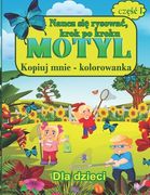 Naucz się rysowac, krok po kroku motyl Kopiuj mnie - kolorowanka Dla dzieci: Kolorowanki dla dzieci Motyle (en Alemán)