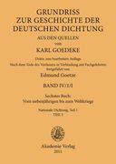 Sechstes Buch: Vom Siebenjährigen Bis Zum Weltkriege: Nationale Dichtung. Teil 1 (en Alemán)