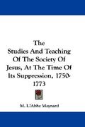 the studies and teaching of the society
