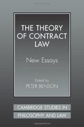 The Theory of Contract Law: New Essays (Cambridge Studies in Philosophy and Law)
