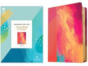Nlt Courage for Life Study Bible for Women (Leatherlike, Fierce Pink, Filament Enabled) 