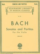 Sonatas and Partitas: Schirmer Library of Classics Volume 221 Violin Solo (Schirmer's Library of Musical Classics) (en Inglés)