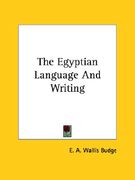 the egyptian language and writing (en Inglés)