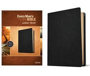Every Man'S Bible Niv, Large Print (Genuine Leather, Black) (en Inglés)