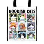 Bookish Cats Reusable Shopping bag (en Inglés)