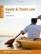 Equity & Trusts law Directions (en Inglés)