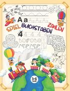 Spiel - Buchstaben - Zahlen: Buchstaben und Zahlen Schreiben Lernen für Kinder 3-6 Jahre mit Cooler Rätselspaß Finde den Fehler, Labyrinthe, Punkt (en Alemán)