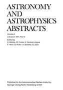 Literature 1971, Part 2 (Astronomy and Astrophysics Abstracts, 6) (en Inglés)