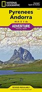 pyrenees andorra adventure travel map: france, spain (en Inglés)