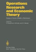 operations research and economic theory: essays in honor of martin j. beckmann
