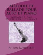 Melodie et Ballade pour alto et piano (in French)