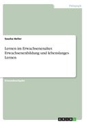 Lernen im Erwachsenenalter. Erwachsenenbildung und lebenslanges Lernen (in German)
