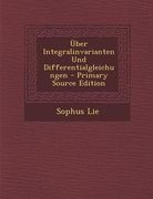 Uber Integralinvarianten Und Differentialgleichungen (in German)