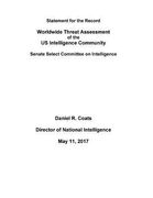 WORLDWIDE THREAT ASSESSMENT of the US INTELLIGENCE COMMUNITY (en Inglés)