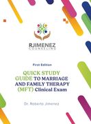 Quick Study Guide To Marriage And Family Therapy (MFT) Clinical Exam (en Inglés)