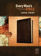Nlt Every Man’S Bible, Large Print, Deluxe Explorer Edition: New Living Translation, Brown, Leatherlike: Explorer Edition: 