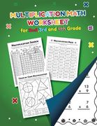 Multiplication Math Worksheet for 2nd, 3rd and 4th grade: Over 20 Fun Designs For Boys And Girls - Educational Worksheets (en Inglés)