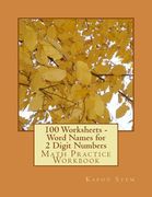 100 Worksheets - Word Names for 2 Digit Numbers: Math Practice Workbook