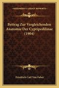 Beitrag Zur Vergleichenden Anatomie Der Cypripedilinae (1904) (en Alemán)
