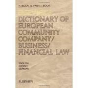 elsevier's dictionary of european community company/business/financial law (en Inglés)