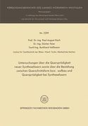 Untersuchungen Über Die Quersprödigkeit Neuer Synthesefasern Sowie Über Die Beziehung Zwischen Querschnittsform Bzw. -Aufbau Und Quersprödigkeit Bei S (en Alemán)