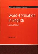 Word-Formation in English (Cambridge Textbooks in Linguistics) (en Inglés)
