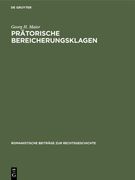 Prätorische Bereicherungsklagen (en Alemán)