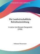 Die Landwirtschaftliche Betriebseinrichtung: In Lehre Und Beispiel Dargestellt (1906) (en Alemán)