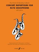 Concert Repertoire for Alto Saxophone with Piano