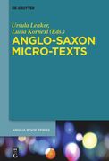 Anglo-Saxon Micro-Texts (en Inglés)