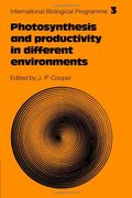 Photosynthesis and Productivity in Different Environments (International Biological Programme Synthesis Series) (en Inglés)