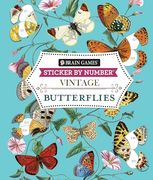 Brain Games - Sticker by Number - Vintage: Butterflies (en Inglés)