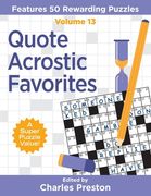 Quote Acrostic Favorites: Features 50 Rewarding Puzzles (en Inglés)