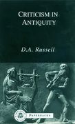 criticism in antiquity (en Inglés)