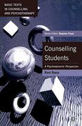 Counselling Students: A Psychodynamic Perspective (Basic Texts in Counselling and Psychotherapy) (en Inglés)