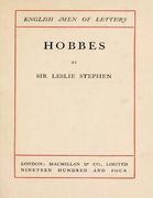 Hobbes (1904) by Leslie Stephen (en Inglés)