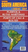 South America: Ports of Call & Routes - Mapa eng