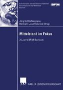 Mittelstand im Fokus: 25 Jahre BF/M-Bayreuth (Schriftenreihe des Betriebswirtschaftlichen Forschungszentrums/Mittelstand Bayreuth) (German Edition)