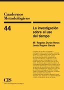 La Investigación Sobre el uso del Tiempo (Cuadernos Metodológicos)