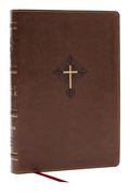 Rsv2Ce, Thinline Large Print Catholic Bible, Brown Leathersoft, Comfort Print