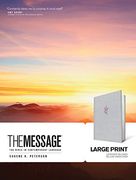 The Message Large Print (Hardcover Deluxe, Lavender on Linen): The Bible in Contemporary Language (en Inglés)