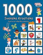 1000 Svenska Kroatiska Illustrerad tvåspråkig vokabulär (Svartvitt utgåva): Swedish Croatian language learning (en Sueco)