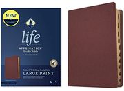 Kjv Life Application Study Bible, Third Edition, Large Print (Genuine Leather, Burgundy, Indexed, red Letter)