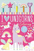 I Love Unicorns Coloring (en Inglés)