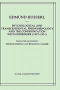 psychological and transcendental phenomenology and the confrontation with heidegger (1927-1931): the encyclopaedia britannica article, the amsterdam l (en Inglés)