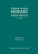 missa brevis, k. 194 - vocal score