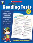Scholastic Success With Reading Tests Grade 6 Workbook (en Inglés)