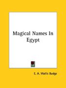 magical names in egypt (en Inglés)