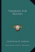 thinking for results (en Inglés)